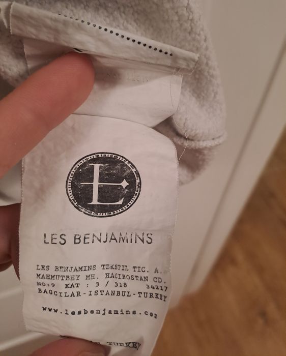 Boxy streetwear bluza z kapturem hoodie les benjamins r.M unisex