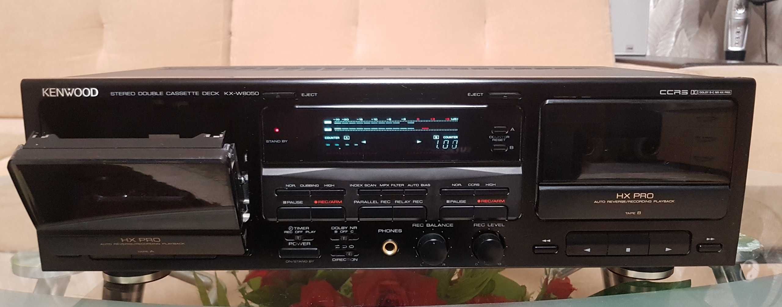 Двухкассетная дека Kenwood KX-W 8050 HX-PRO CCRS made in Japan