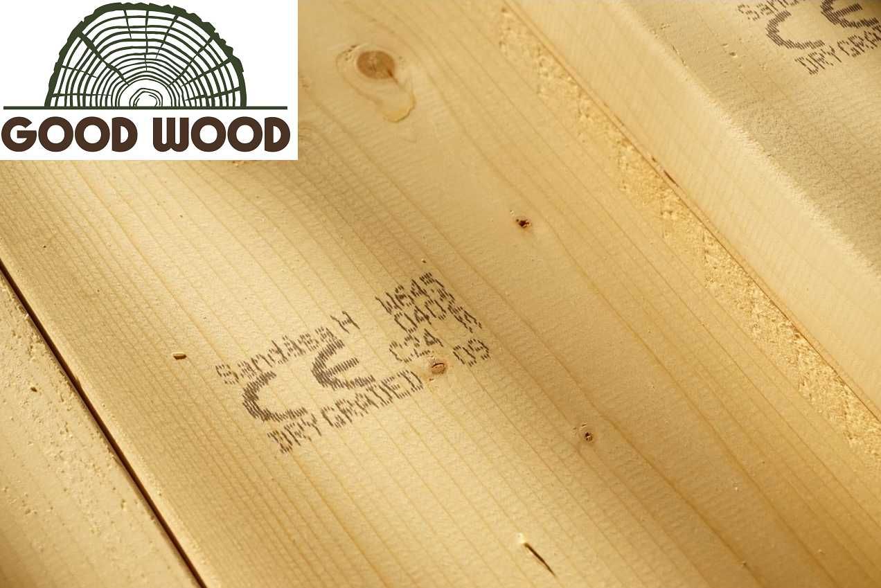 Drewno konstrukcyjne 45x120 mm C24 strugane więźba dachowa kvh bsh
