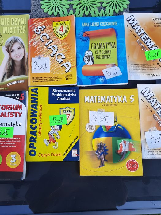 Repetytoria, podręczniki, ćwiczenia szkoła podstawowa, matematyka itd