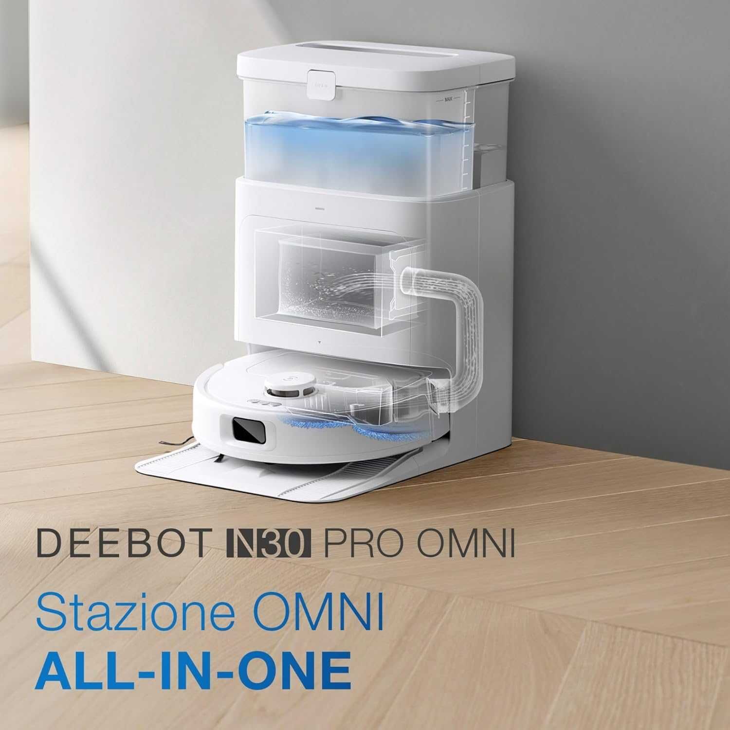 Ecovacs N30 PRO OMNI WHITE Robot Odkurzający