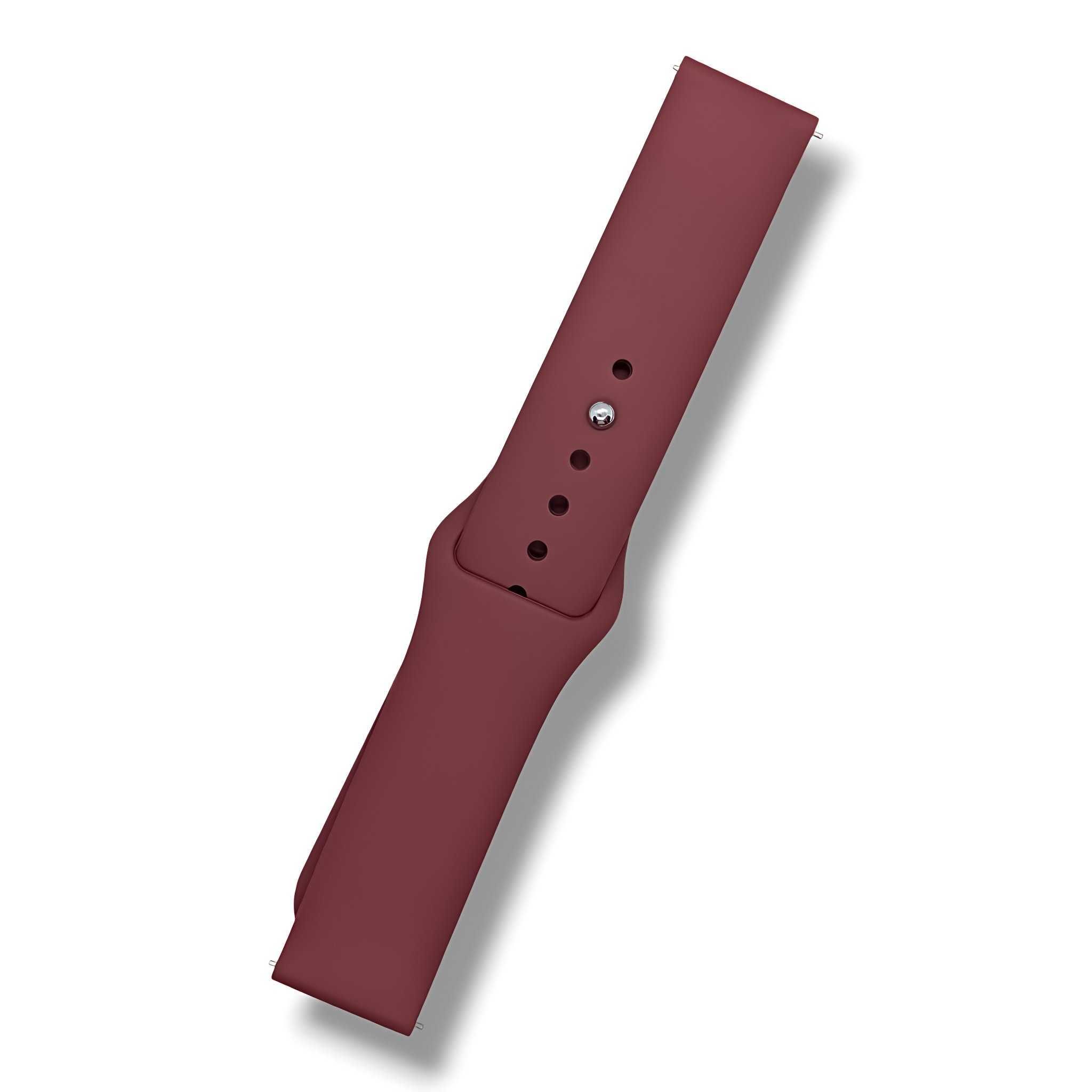 Pasek do smartwatcha MINELLI 20 mm (VINO ROSSO)