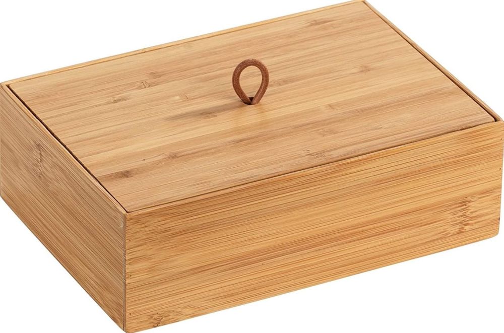 Wenko Bambus Box Terra L pudełko do przechowywania 22 x 7 x 15 cm