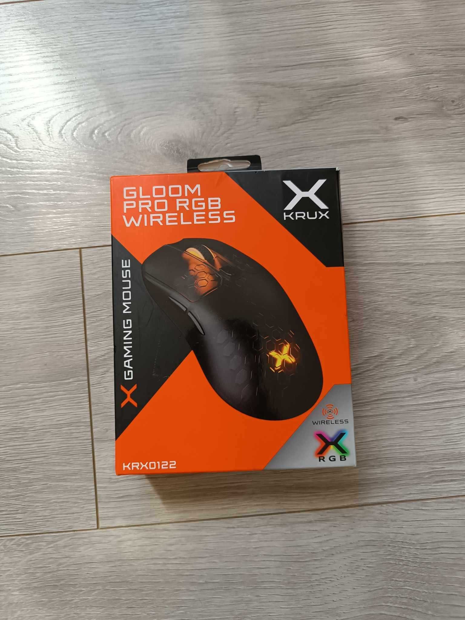 Mysz bezprzewodowa KRUX Gloom Pro PAW3370 2.4GHz/USB-C Gwarancja 2026r