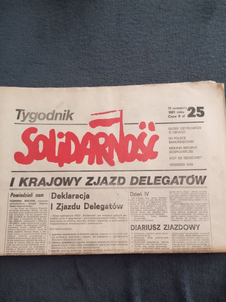 Archiwalny tygodnik Solidarność nr. 25 z 1981 roku