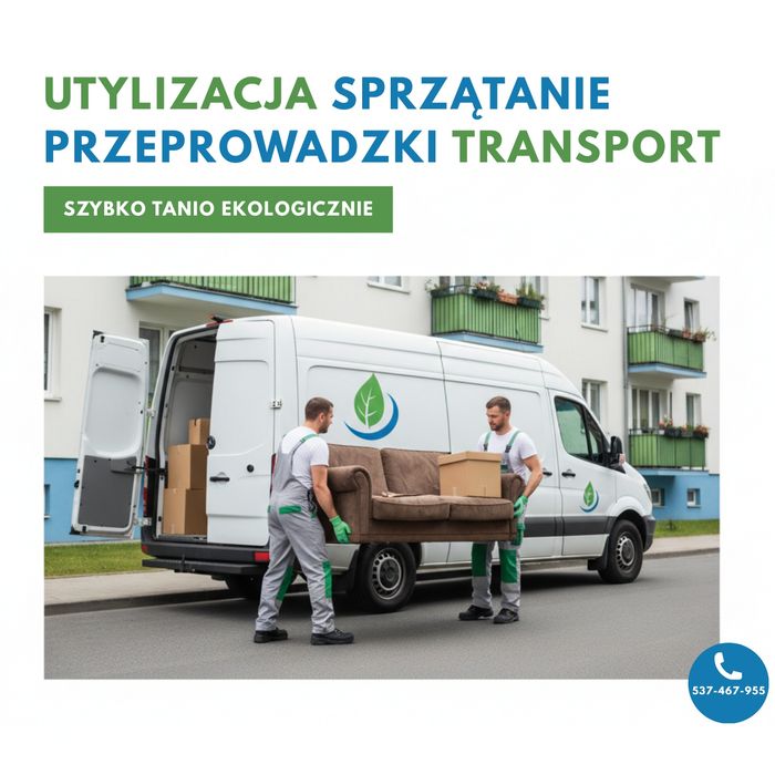 Usługi Utylizacja Wywóz Transport Przeprowadzki Sprzątanie Rozbiórki