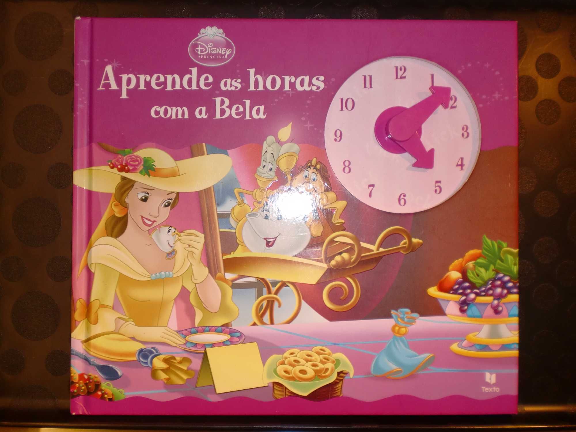 Livro "Aprende as horas com a Bela - Disney"