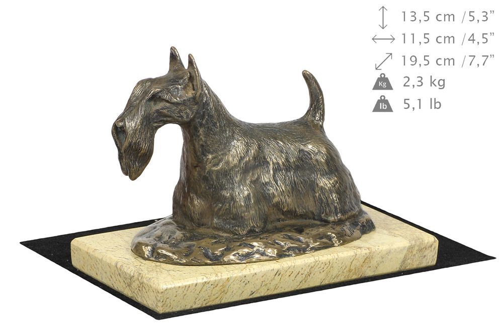 Terier szkocki statuetka na piaskowym kamieniu Art-Dog