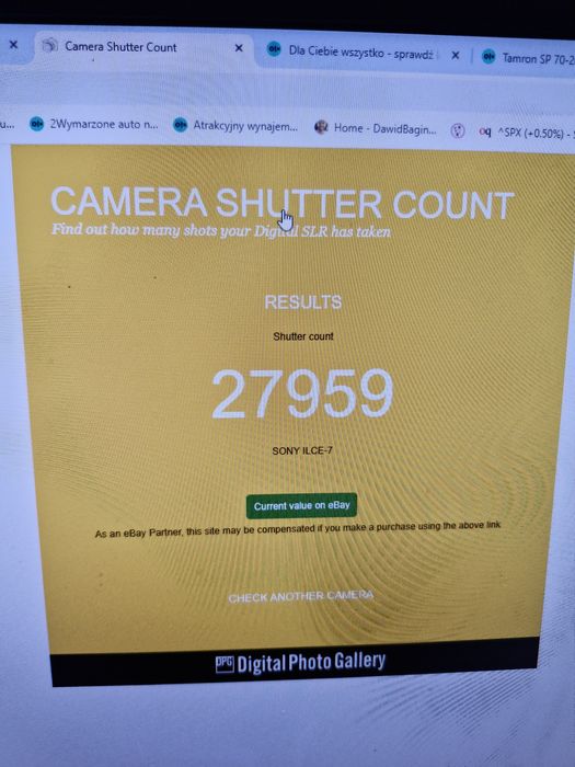 Sony A7 Aparat bezlusterkowy