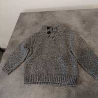 Sweter, sweterek H&M, szary, 92 cm, gruby