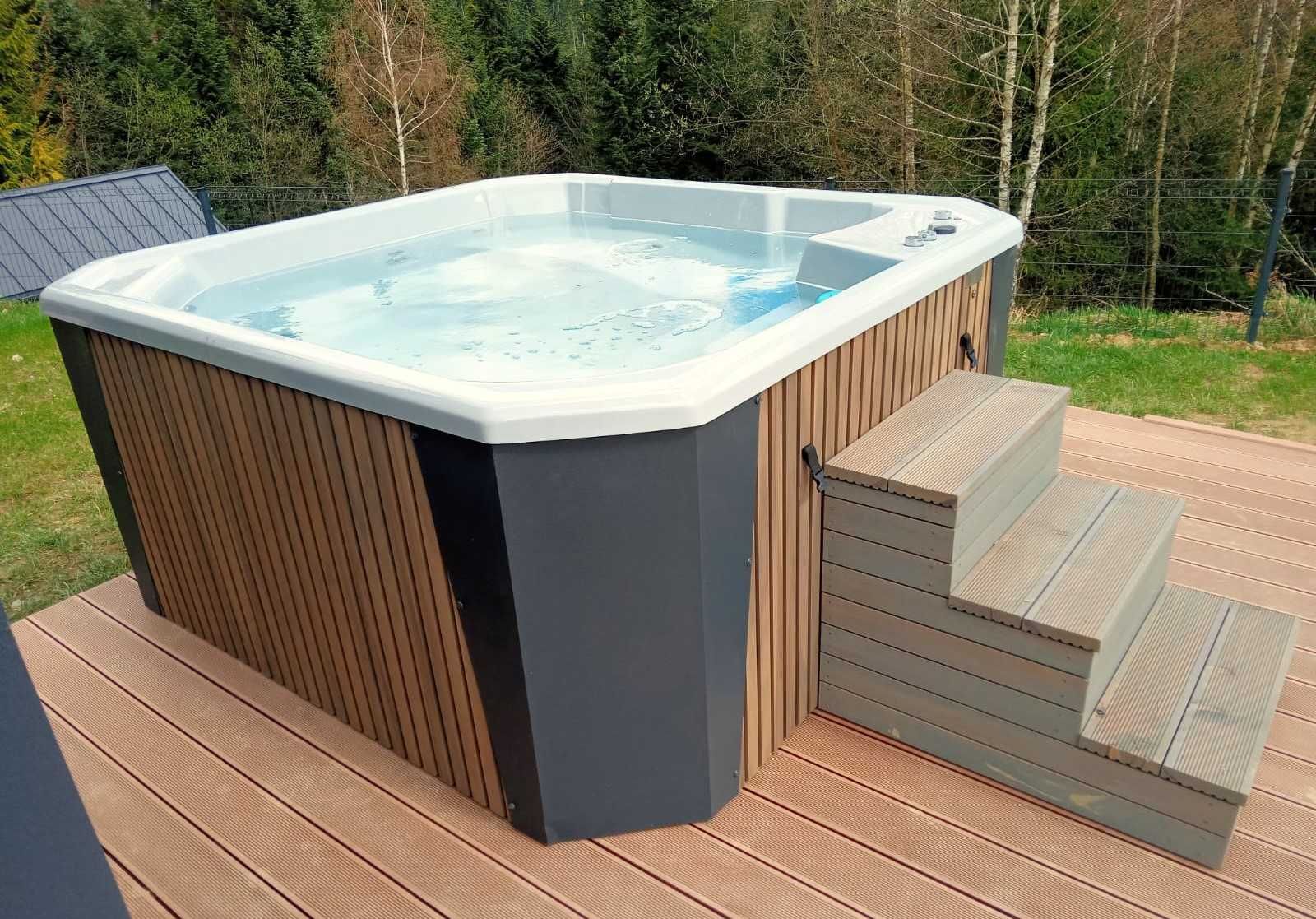 "ETNA" 5 osobowe Jacuzzi Jakość PREMIUM! Wanna SPA gorąca beczka!