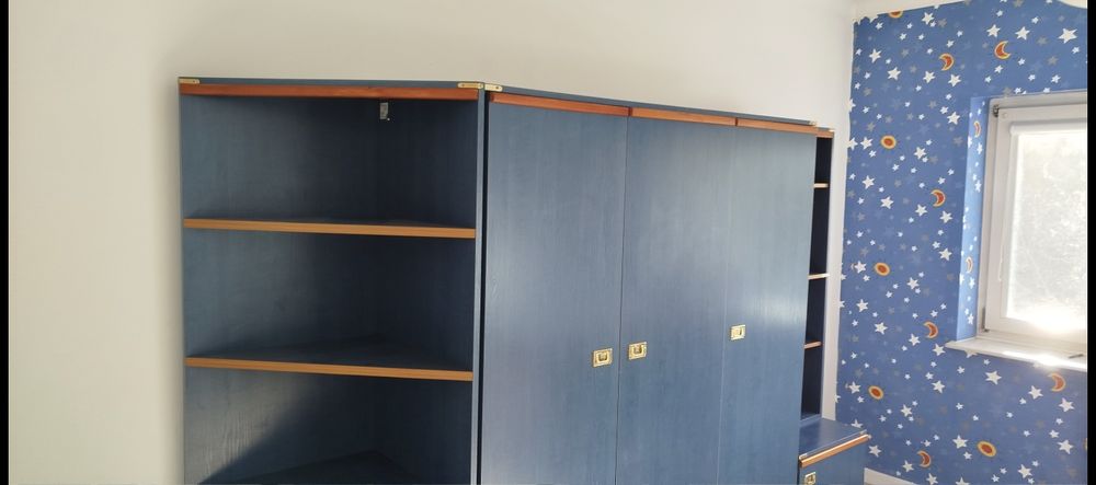 Meblościanka Vox niebieska.