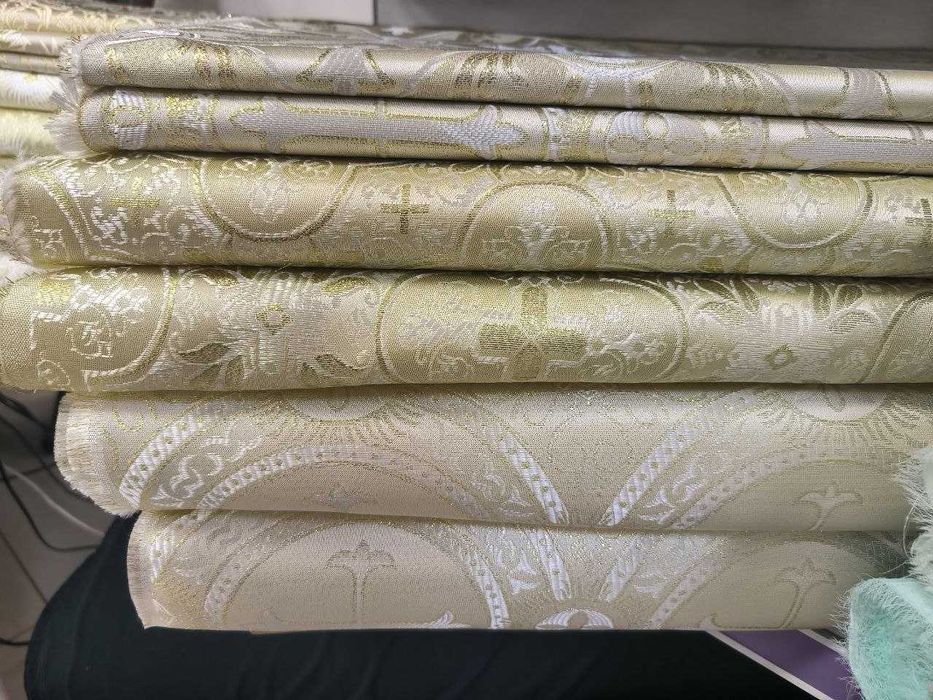 Тканина парча церковна, ткань парча церковная