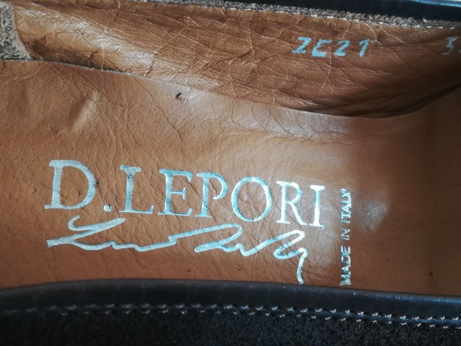 Sapatos camurça fabrico italiano D. Lepori Nr. 35
