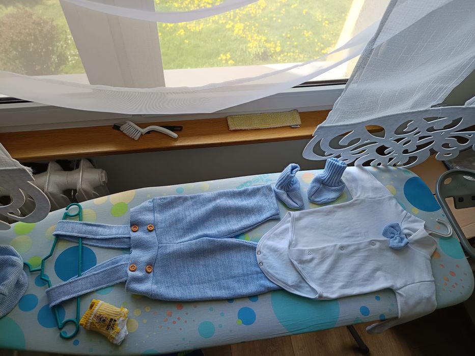 Elegancki komplecik na chrzest bądź inną okazję Zyzio&Zuzia 74