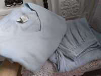Piżama dwuczęściowa koszula nocna szlafrok damskie rozmiar L 40