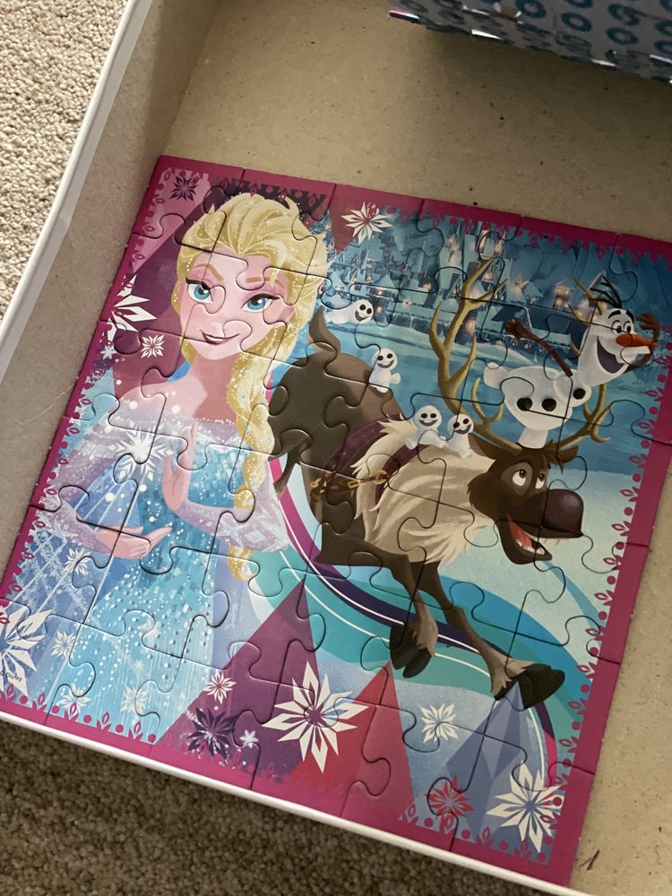 Puzzle Trefl 3w1 wiek 4+ Disney Frozen Elza i Anna kompletne