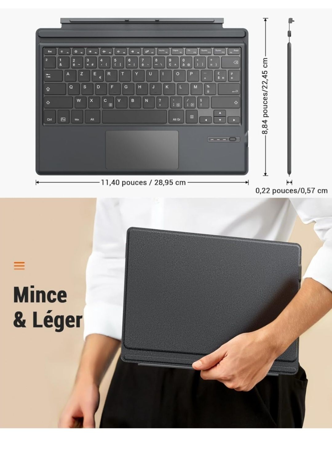 MoKo Francuska klawiatura kompatybilna z Microsoft