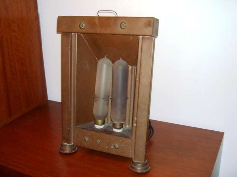 Aquecedor eléctrico, Thomas Edison lamps, muito antigo