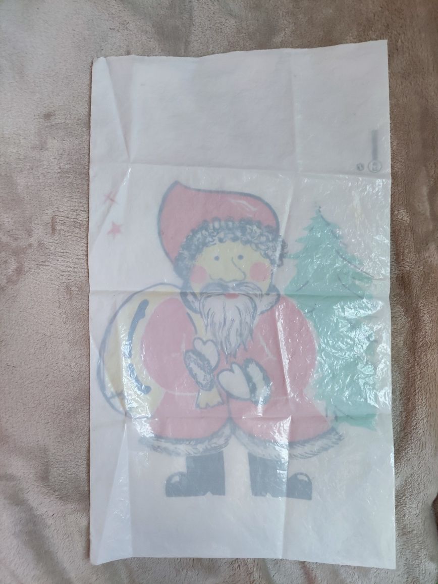 Worek prezentowy świąteczny, pod choinkę, na mikołaja PRL, lata 70.