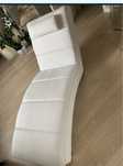 Szezlong Sofa white Tomasucci skóra eco biały