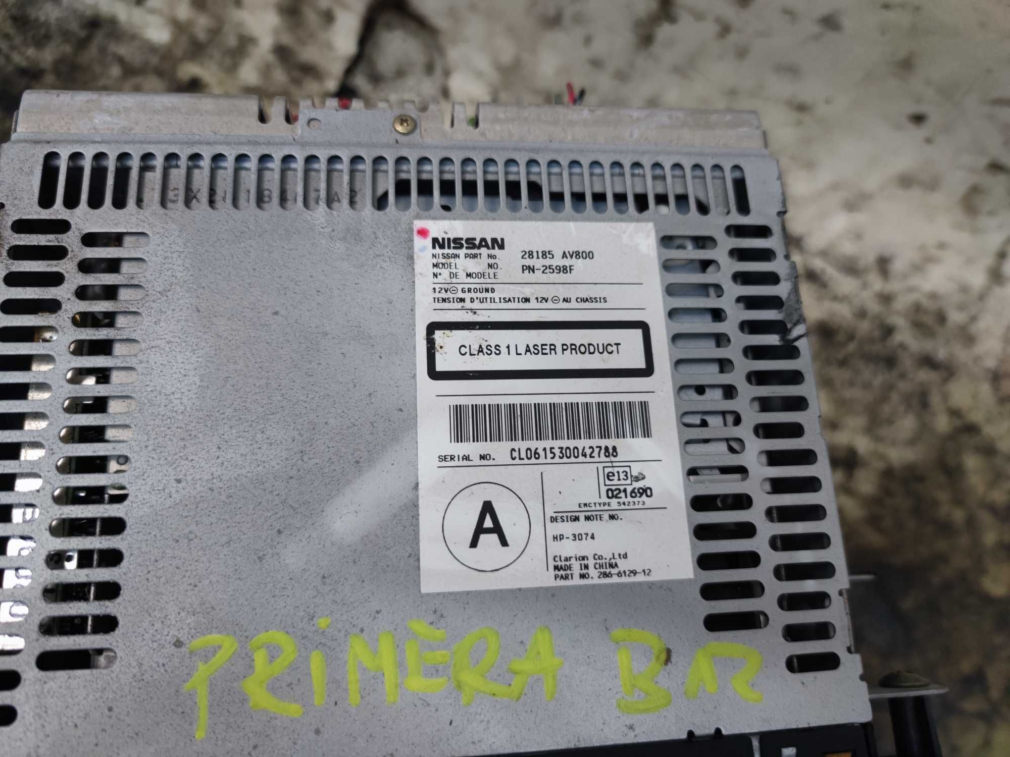 Nissan Primera P12 Nawigacja DVD Zmieniarka CD