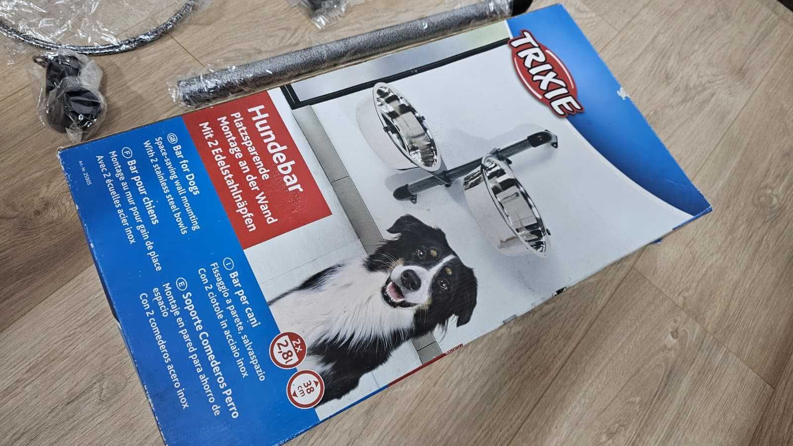 Suporte comedouro TRIXIE para cães com 2 taças (NOVO)