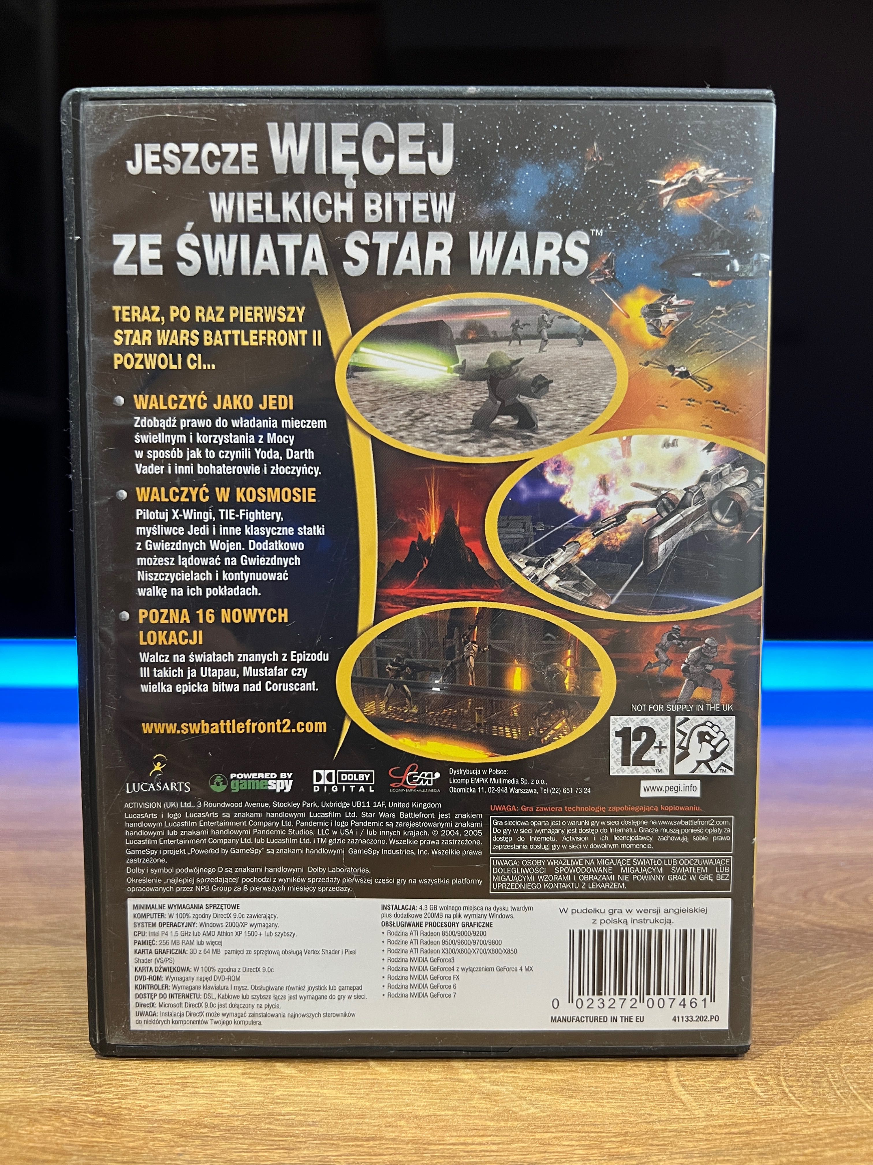 Star Wars Battlefront II (PC PL 2005) DVD BOX premierowe wydanie