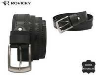 Męski pasek ze skóry naturalnej - Rovicky 95