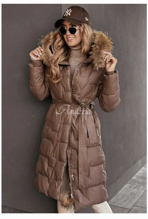 SUPER CENA !!! Kurtka płaszczyk pikowany z futerkiem