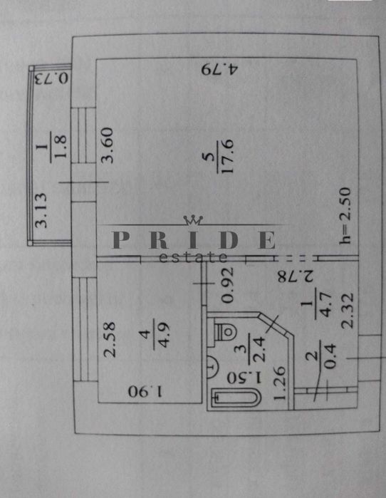 Однокімнатна квартира, район Русанівка
