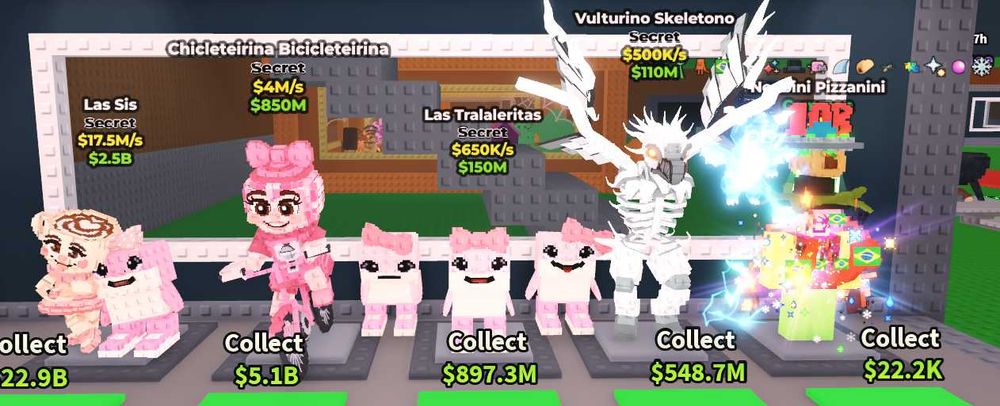 продаж браинротов в игре Steal a Brainrot