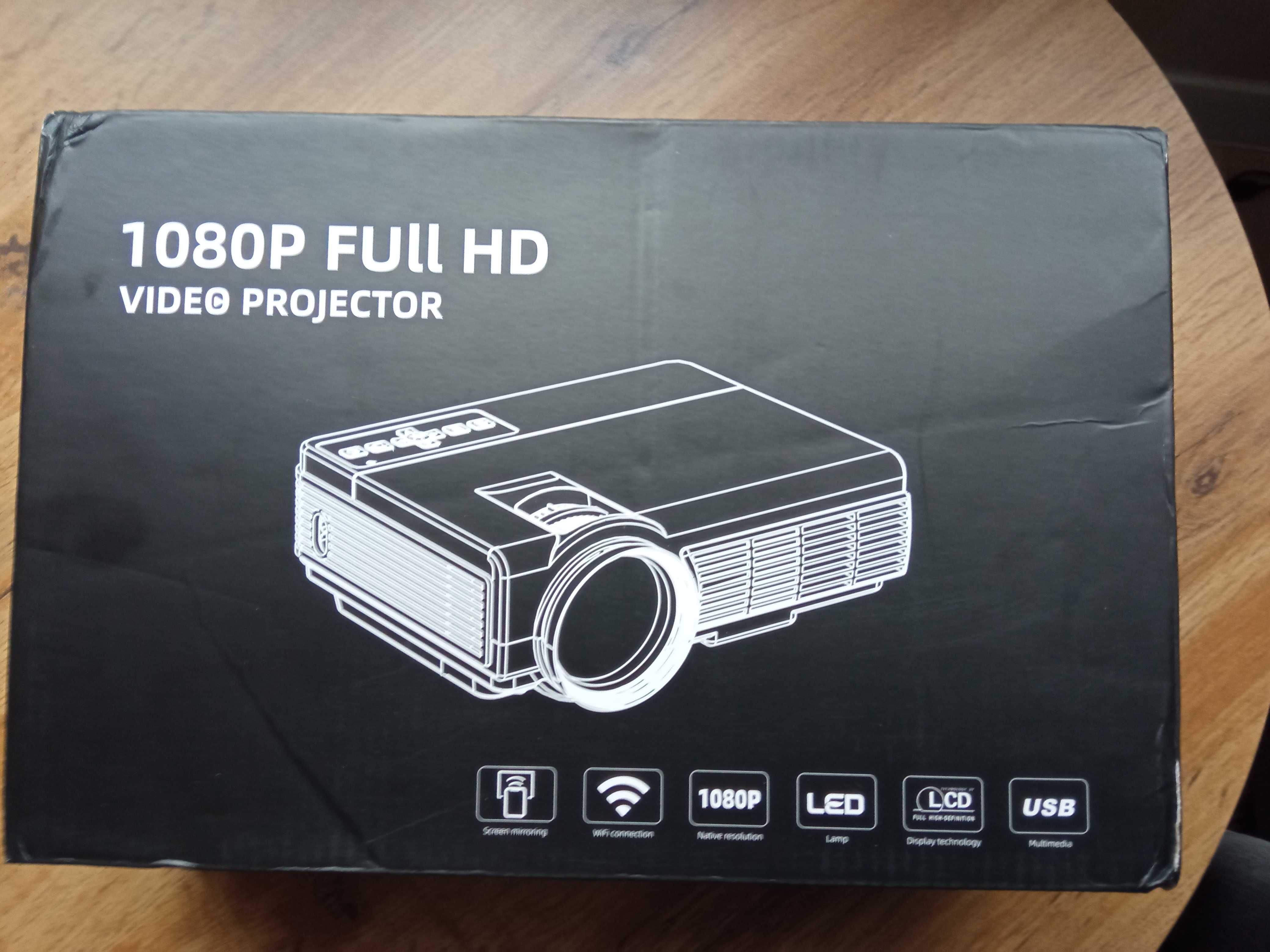 Projektor filmowy 1920 * 1080P BT5.0 Wi-Fi, L36P 4k HD + Ekran