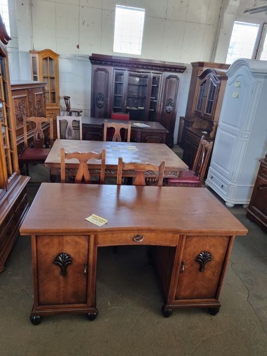 biurko dębowe sekretarzyk komoda