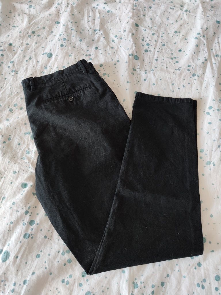 Eleganckie czarne spodnie męskie Livergy