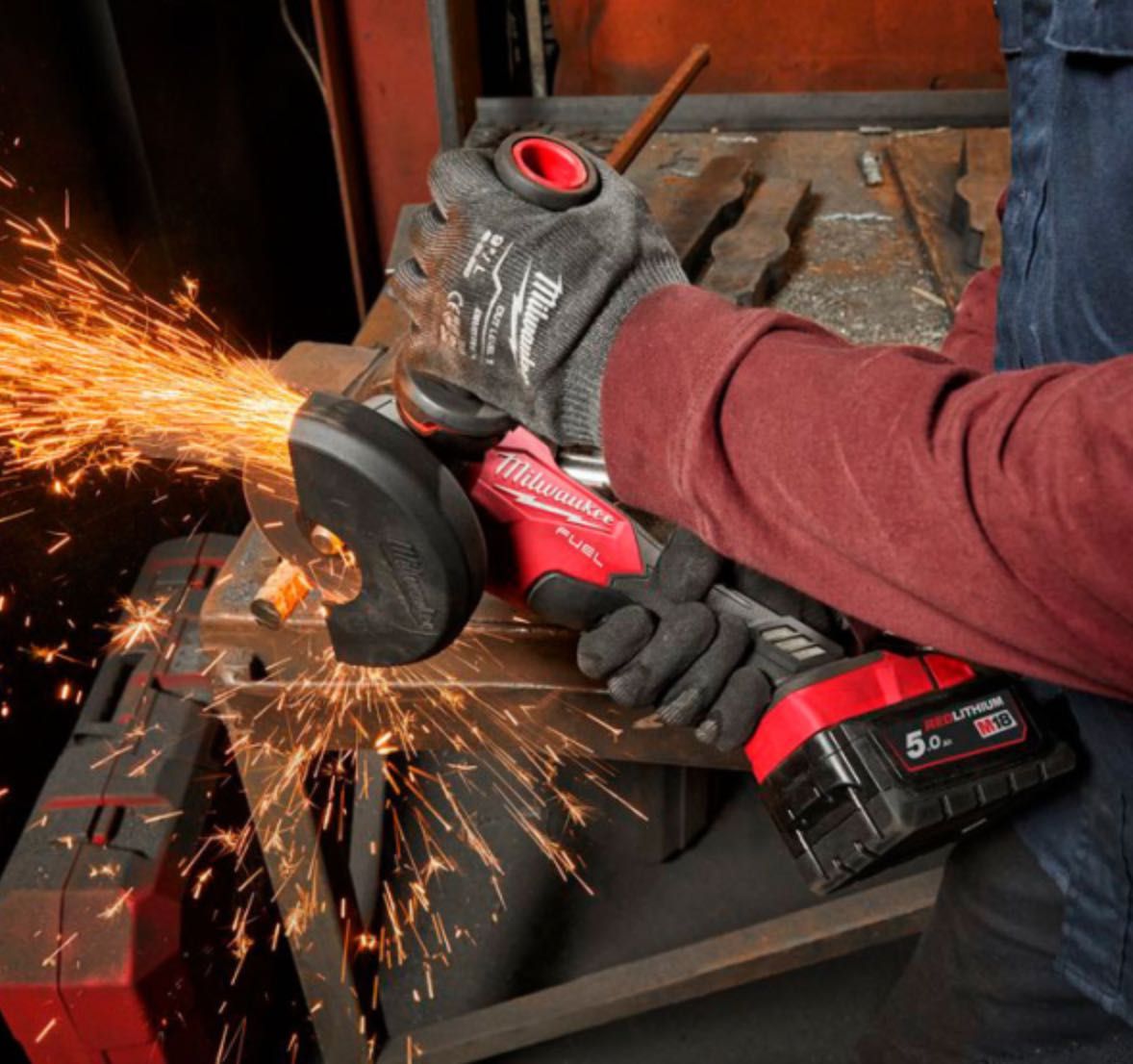 Болгарка акумуляторна резьба М14 MILWAUKEE, M18 2880-20, FSAG125X-0