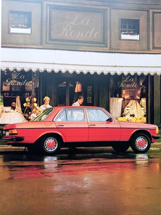 MERCEDES W123 Diesel 1983 (200D 240D 300D) prospekt 34 str., BDB (2nd)