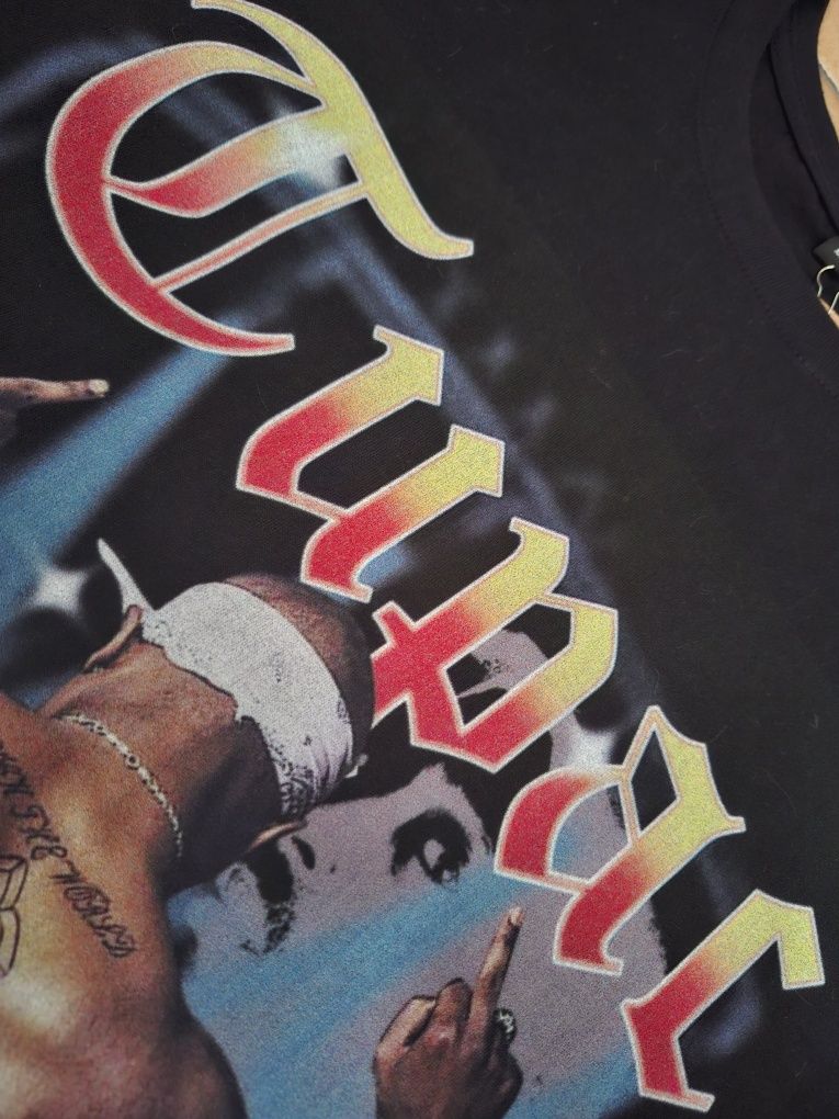 Tupac T-shirt preta