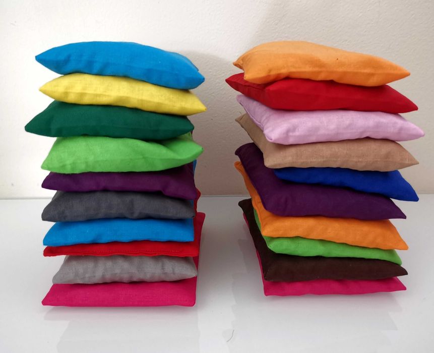 Bawełniane woreczki sensoryczne z grochem 20 szt