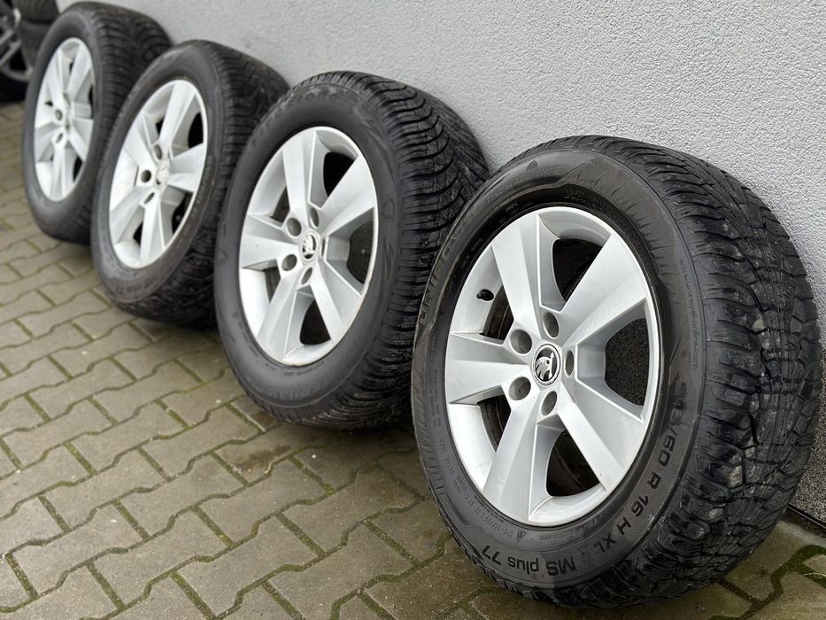 Alu Felgi Skoda Superb 215/60/16 z oponami zima