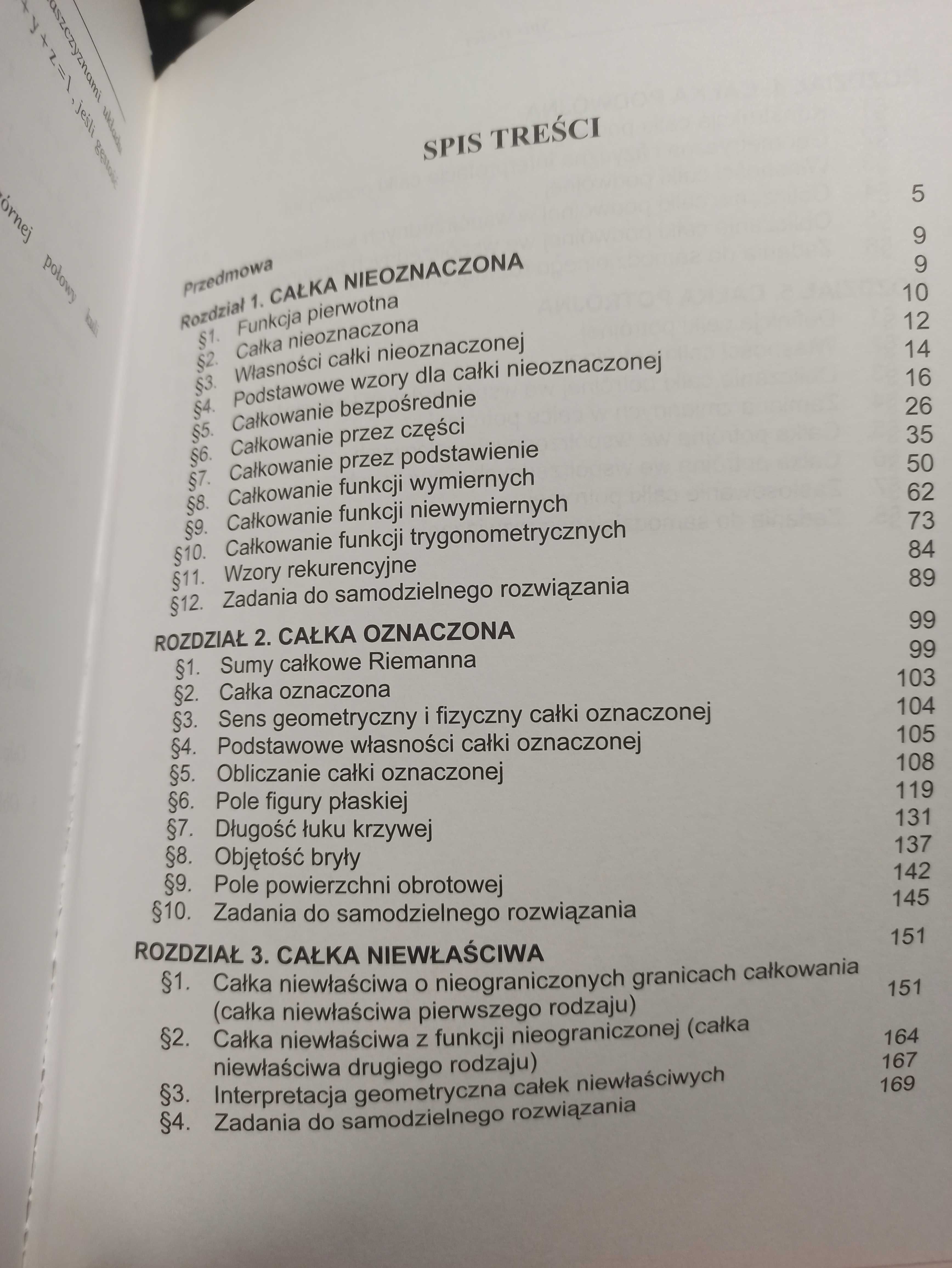 Podręcznik - Całka jednokrotna, podwójna, potrójna - H. i L. Kazieko