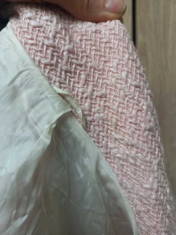 Elegancki żakiet Hobbs pudrowy róż r. 12 (M-L)