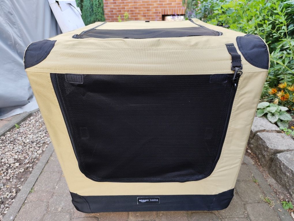 Materiałowy transporter KOJEC dla zwierząt Amazon Basics 90x62x60 cm