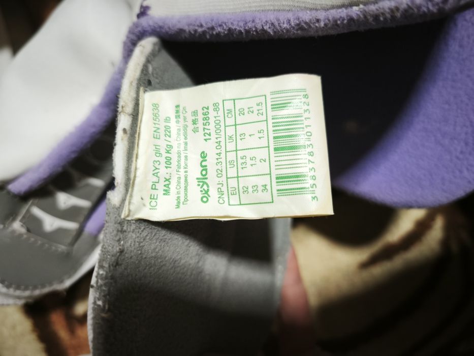 Łyżwy dziecięce oxelo 32-34