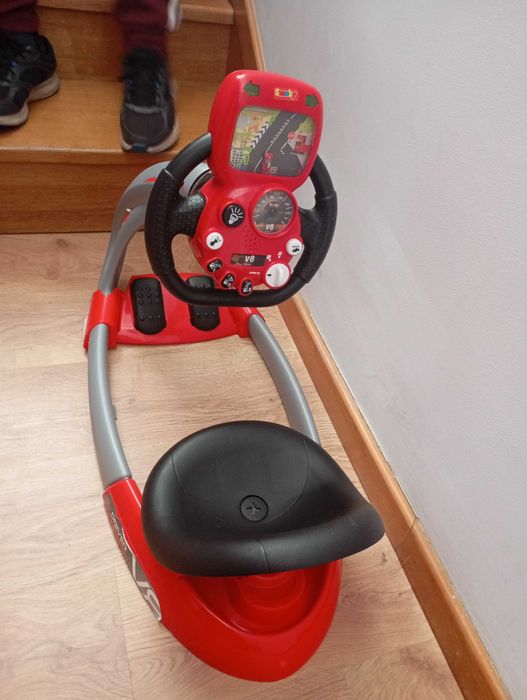 Smoby Simulador de condução Pilot V8 vermelho e preto