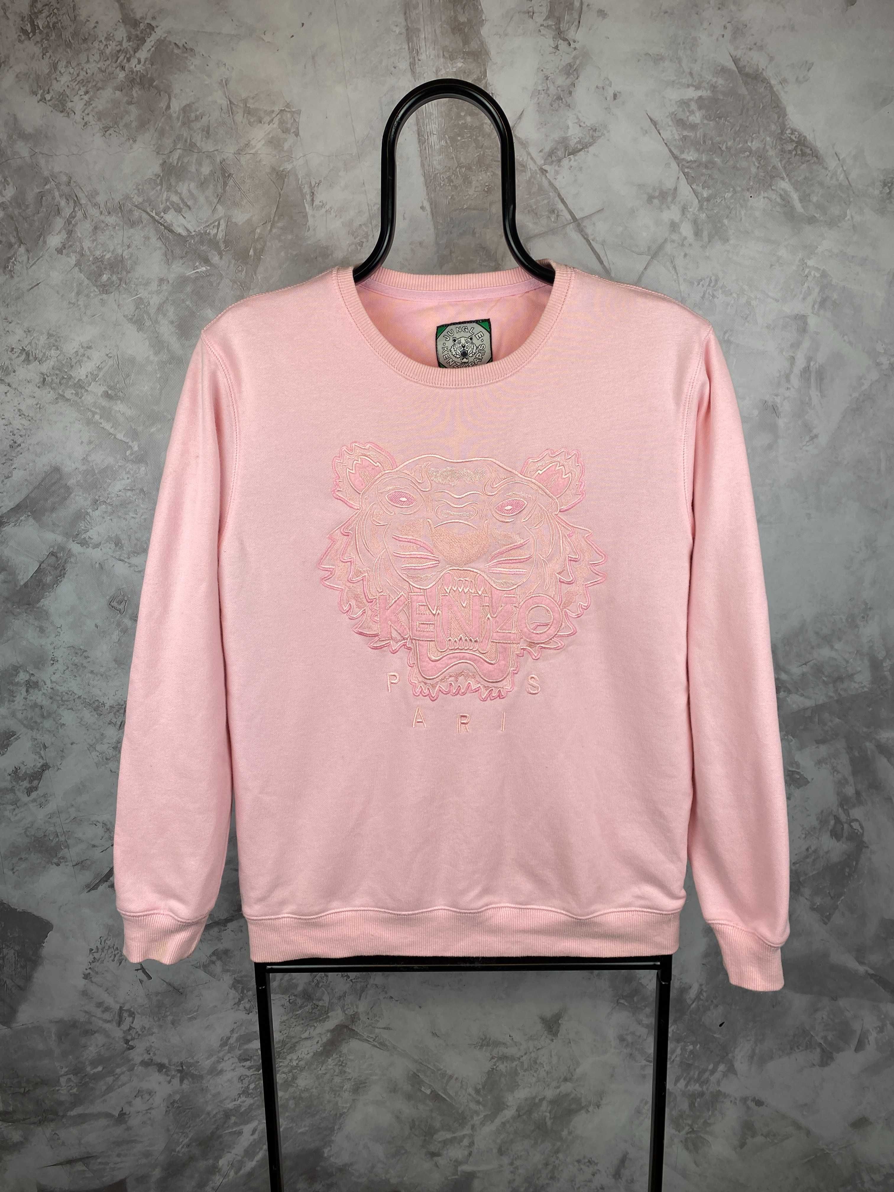 Bluza kenzo jungle różowa tygrys premium brand crewneck