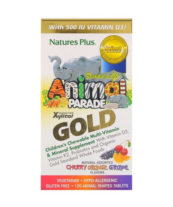 Animal Parade Gold мультивитамины для деток Iherb