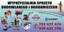 Wypożyczalnia sprzętu budowlanego i ogrodniczego  M-EXPERT