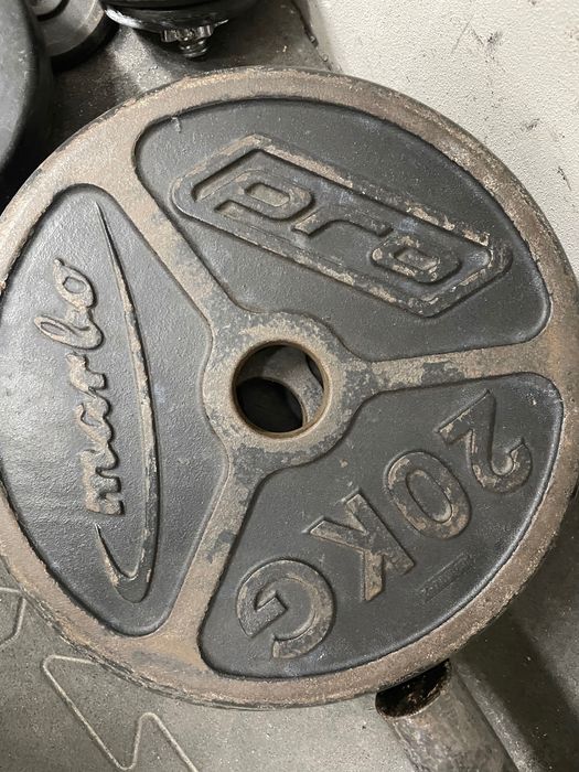 Ciężary olimpijskie żeliwne 25kg-5kg