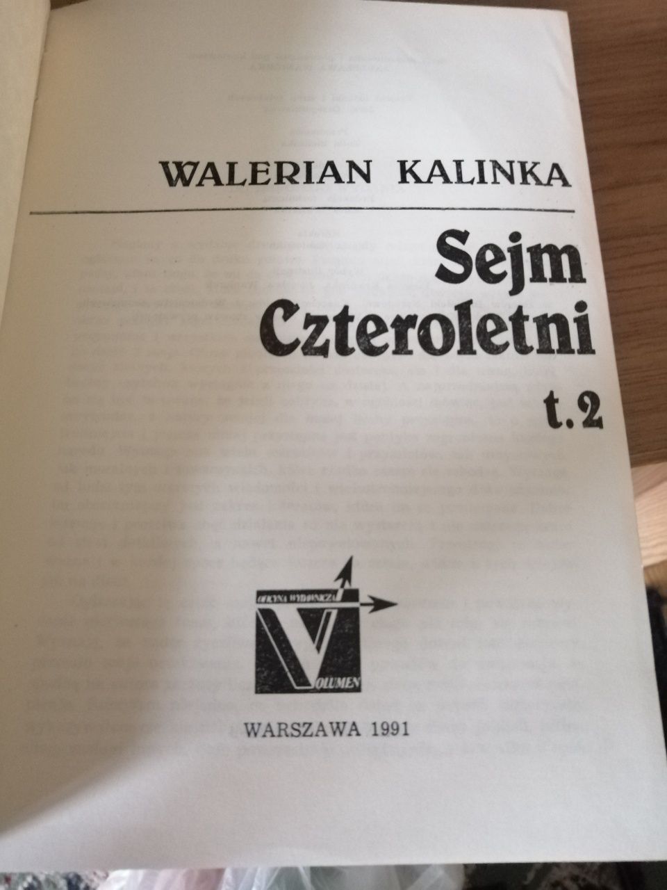 Książka sejm czteroletni